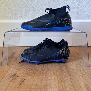 4.5 NIKE JR. MERCURIAL VAPOR 15 FUTSAL SHOE + FIRM GROUND CLEATS FOR TURF GRASS